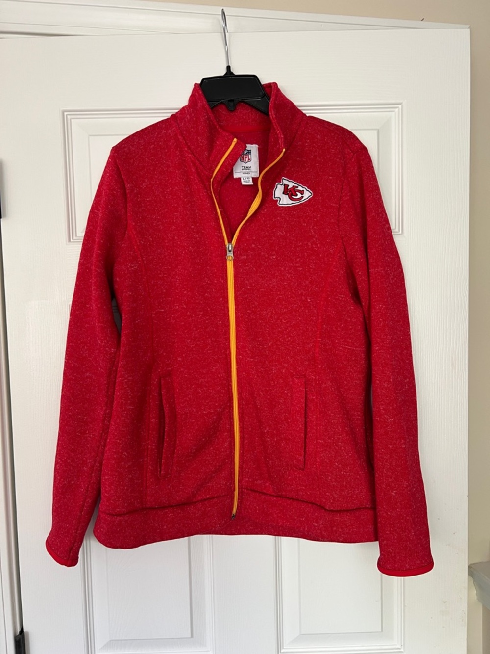 NFL Team Red Full-Zip Jacket with Contrast Trim